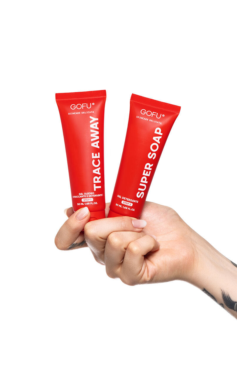 Kit Doppia detersione coreana detergente oleoso detergente schiumogeno Giulia Sinesi oliogel oleogel trace away super soap skin pelle skincare