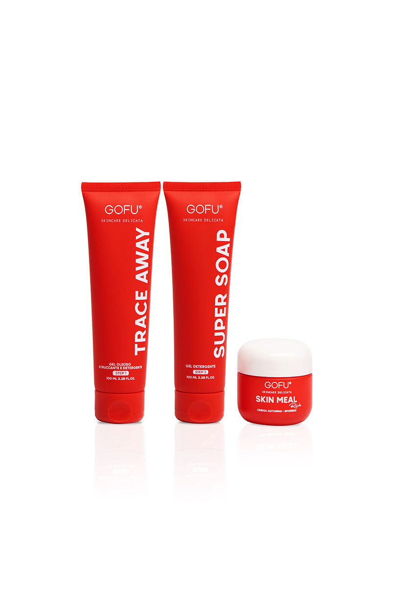 KIT DOPPIA DETERSIONE DELICATA + MINI SKIN MEAL RICH