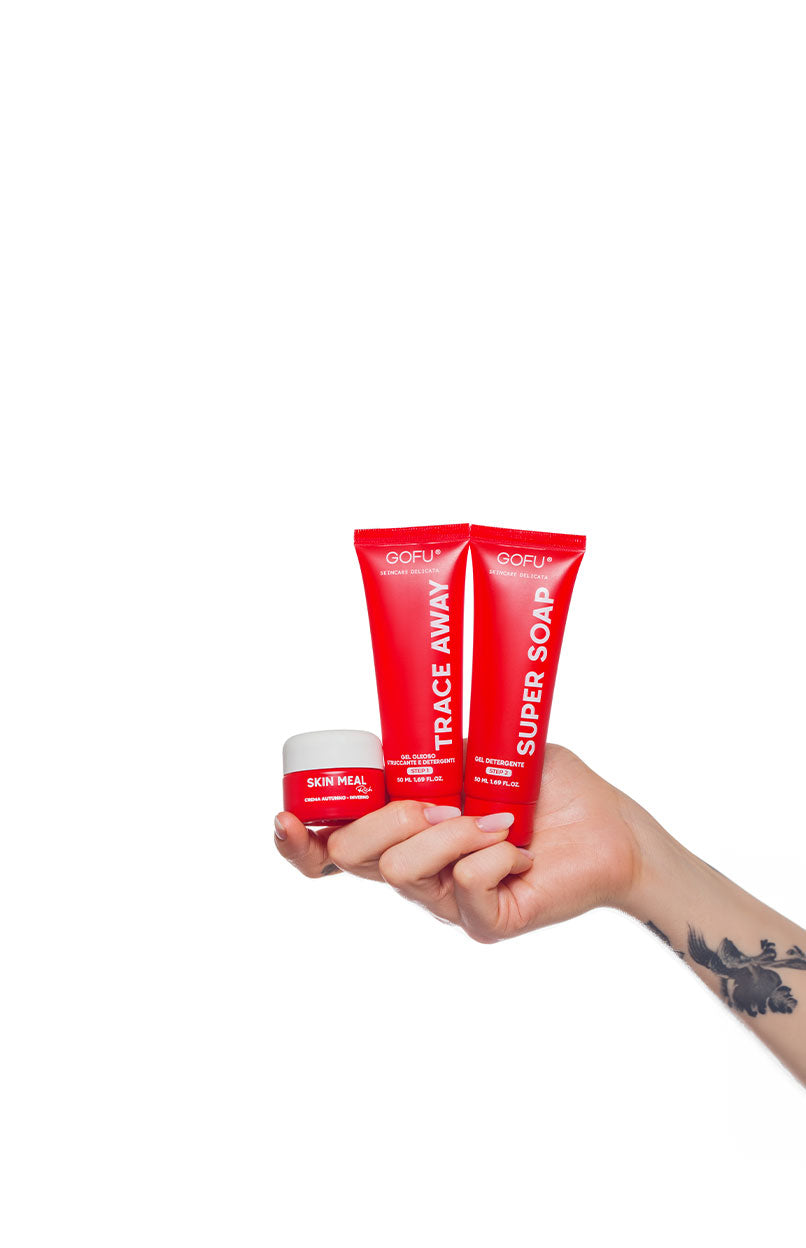 KIT DOPPIA DETERSIONE DELICATA + MINI SKIN MEAL RICH